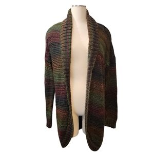 American Eagle Outfitters Multicolor Open Front Cardigan